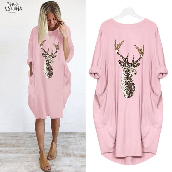 plus size dress women casual loose elk printting sundress 2020 autumn winter ladies o neck long pocket christmas autumn dresses, Black;gray
plus size dress women casual loose elk printting sundress 2020 autumn winter ladies o neck long pocket christmas autumn dresses, Black;gray