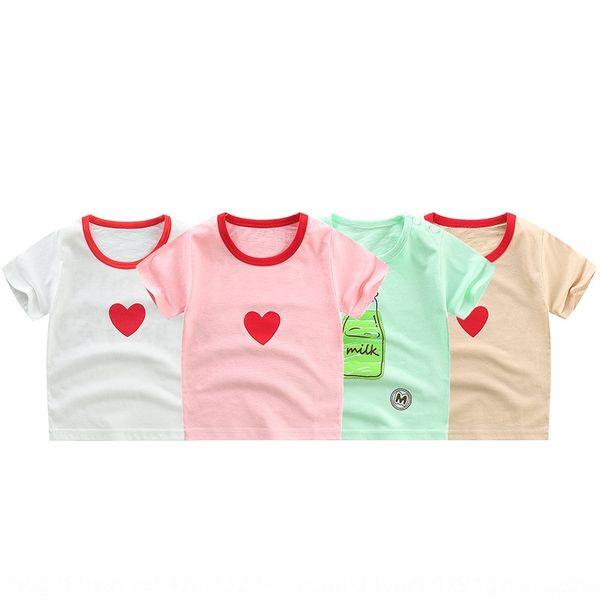 short sleeve cotton half sleeve boys' and children's t- girls' base shirt children's t-shirt summer clothes, Blue
short sleeve cotton half sleeve boys' and children's t- girls' base shirt children's t-shirt summer clothes, Blue