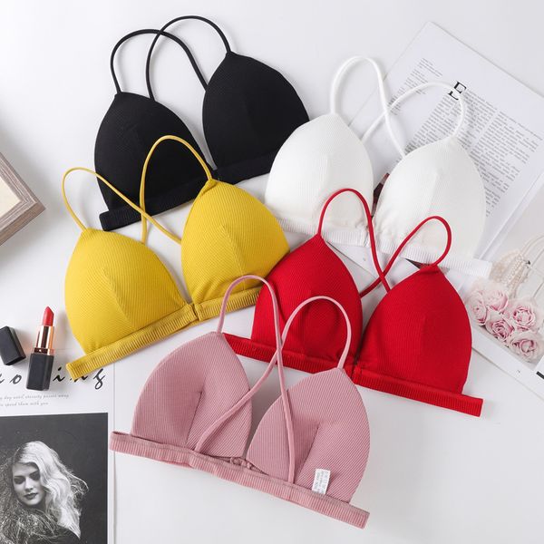 bras bralette front closure bra push up for women soft lingerie brassiere small chest underwear # solid color, Red;black
bras bralette front closure bra push up for women soft lingerie brassiere small chest underwear # solid color, Red;black