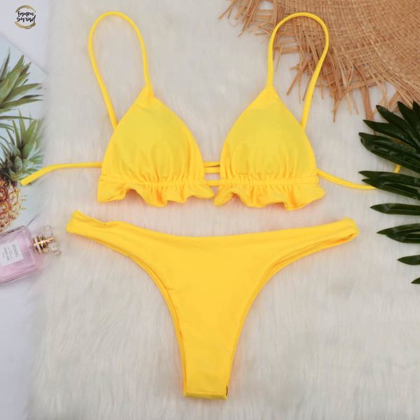 beach wear yellow ruffle bikini set biquini thong swimsuit swimwear women red push up bandage bikini 2019 maillot de bain, White;black
beach wear yellow ruffle bikini set biquini thong swimsuit swimwear women red push up bandage bikini 2019 maillot de bain, White;black