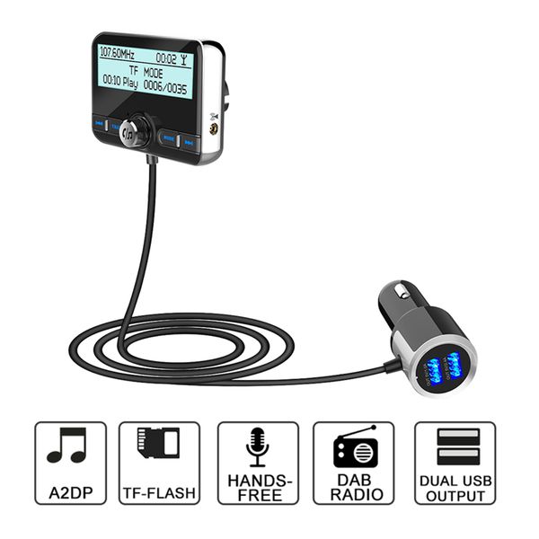 автомобильный mp3-плеер dual usb громкой связи fm-тюнер радио автомобиль bluetooth 4.2 передатчик модулятор адаптер fm dav / dab-тюнер вещан
автомобильный mp3-плеер dual usb громкой связи fm-тюнер радио автомобиль bluetooth 4.2 передатчик модулятор адаптер fm dav / dab-тюнер вещан