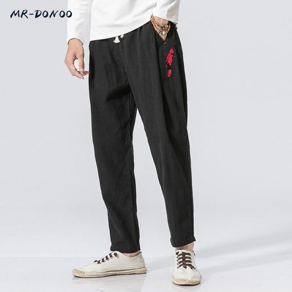 2020 chinese wind linen male loose large yards carp embroidery linen trousers retro chinese style suit, Black
2020 chinese wind linen male loose large yards carp embroidery linen trousers retro chinese style suit, Black