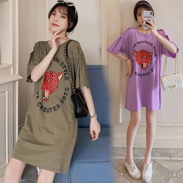 805# maternity dress summer cotton short sleeve loose stylish dress for pregnant women mom t-shirt, White
805# maternity dress summer cotton short sleeve loose stylish dress for pregnant women mom t-shirt, White