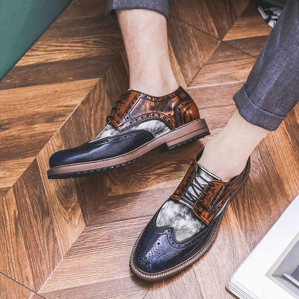 yomior british fashion men shoes vintage formal dress leather shoes autumn office party wedding loafers brogue oxfords, Black
yomior british fashion men shoes vintage formal dress leather shoes autumn office party wedding loafers brogue oxfords, Black