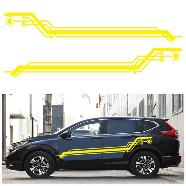 universal 2pcs car stickers car body side door decals stickers 235cm * 41cm geometric vinyl racing sports long stripe sticker
universal 2pcs car stickers car body side door decals stickers 235cm * 41cm geometric vinyl racing sports long stripe sticker