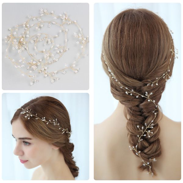 d2182 npason bride headwear crystal measly marry hair band wedding dress accessories 2019 ornaments, White;golden
d2182 npason bride headwear crystal measly marry hair band wedding dress accessories 2019 ornaments, White;golden