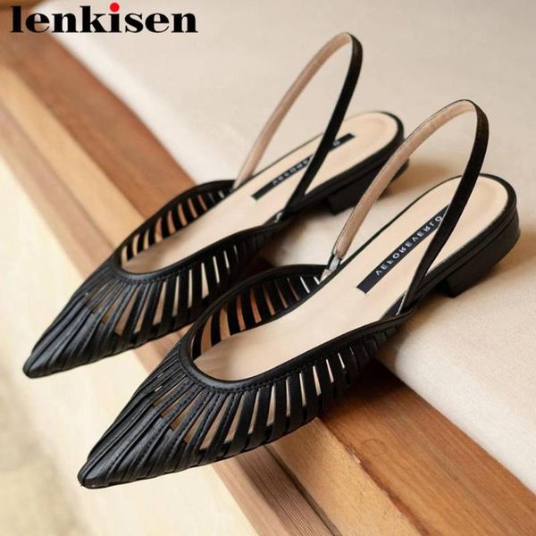 lenkisen art designer pretty girls low heels slip on women sandals pointed toe full grain leather dating dairy casual shoes l36, Black
lenkisen art designer pretty girls low heels slip on women sandals pointed toe full grain leather dating dairy casual shoes l36, Black