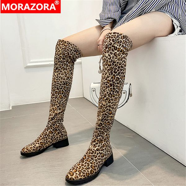 morazora 2020 new arrival over the knee boots women round toe leopard stretch boots autumn winter party prom shoes female, Black
morazora 2020 new arrival over the knee boots women round toe leopard stretch boots autumn winter party prom shoes female, Black