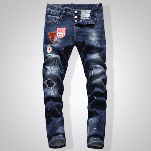 2020 new jeans luxury mens skinny jeanspatch slim paint little feet locomotive skinny jeans size 29-40, Blue
2020 new jeans luxury mens skinny jeanspatch slim paint little feet locomotive skinny jeans size 29-40, Blue
