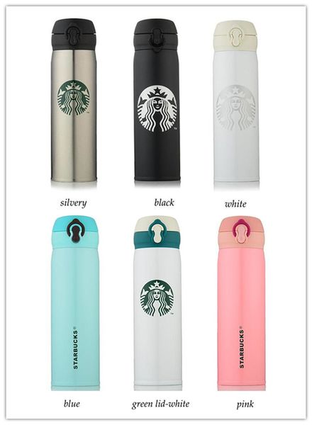 

starbucks thermos cup vacuum flasks thermos stainless steel insulated thermos cup coffee mug travel drink bottle 450ml 6 colors