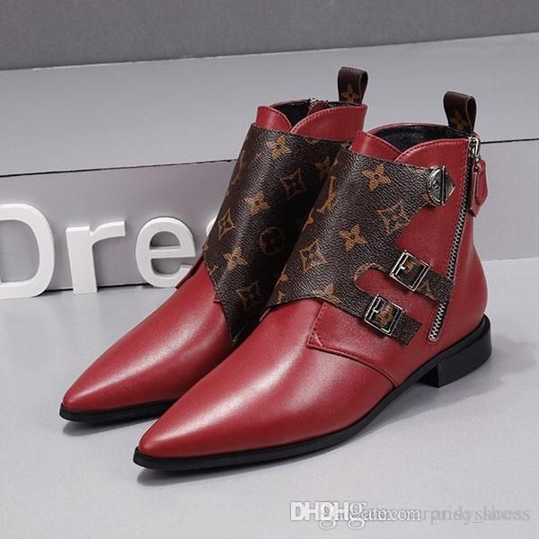 luxury womens winter boot heels ankle booties luxury fashion brand boots lady classics print leather high shoes with box, Black
luxury womens winter boot heels ankle booties luxury fashion brand boots lady classics print leather high shoes with box, Black