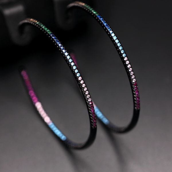 boho gold color big circle hoop earrings for women 50.5mm colorful cubic zircon large round earring elegant simple lady jewelry, Golden;silver
boho gold color big circle hoop earrings for women 50.5mm colorful cubic zircon large round earring elegant simple lady jewelry, Golden;silver
