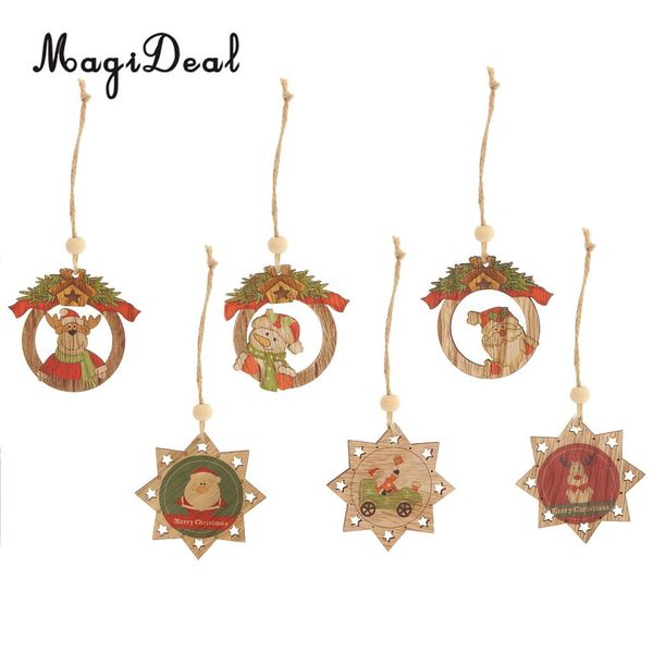 magideal new vintage style 6pcs/pack wood christmas tree decoration xmas hanging snowman deer diy craft ornament decor multi
magideal new vintage style 6pcs/pack wood christmas tree decoration xmas hanging snowman deer diy craft ornament decor multi