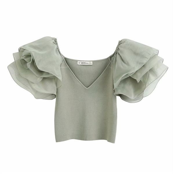 2020 summer knit crop women sweetheart neckline shirts voluminous short sleeves organ shirt elegant short blouse woman, White
2020 summer knit crop women sweetheart neckline shirts voluminous short sleeves organ shirt elegant short blouse woman, White