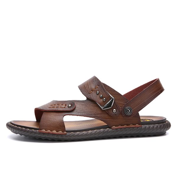 summer men sandals breathable leather men beach sandals brand casual shoes comfortable slip-on casual sandal, Black
summer men sandals breathable leather men beach sandals brand casual shoes comfortable slip-on casual sandal, Black