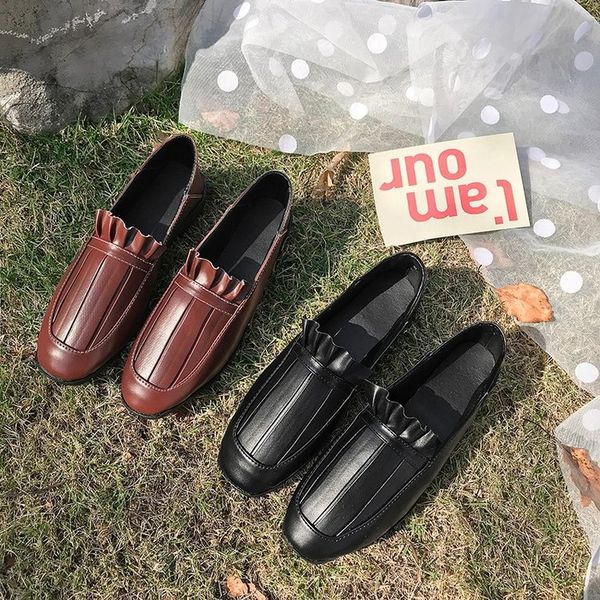 summer shoes ladies all-match shallow mouth british style female footwear 2019 fashion women's oxfords slip-on round toe casual, Black
summer shoes ladies all-match shallow mouth british style female footwear 2019 fashion women's oxfords slip-on round toe casual, Black