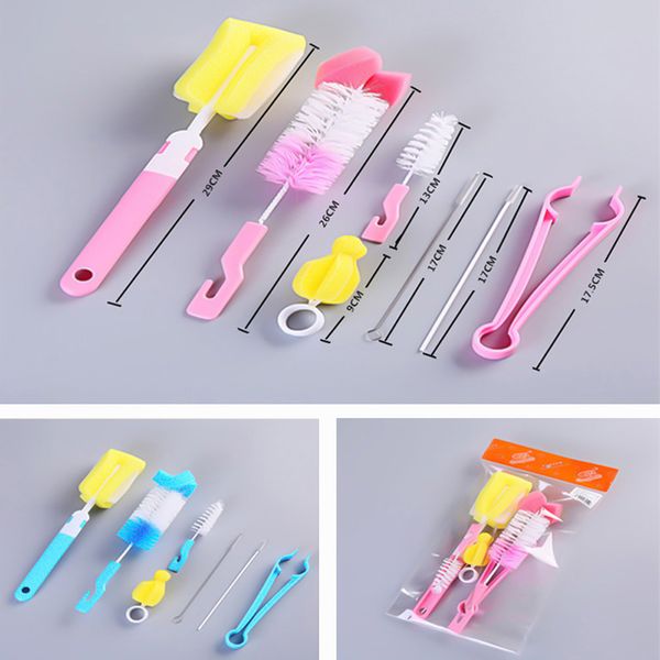 7 pcs/set sponge plastic bottle brushes cleaner bottle clamp nipple clip glass milk bottle cleaning
7 pcs/set sponge plastic bottle brushes cleaner bottle clamp nipple clip glass milk bottle cleaning
