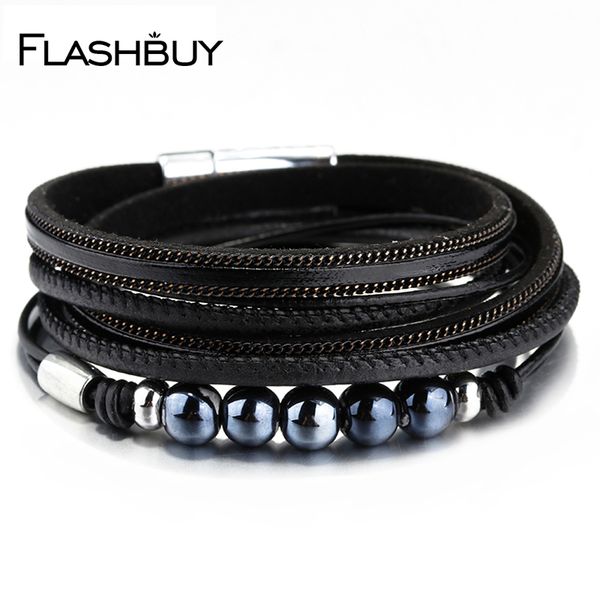 flashbuy fashion multiple layers charm bangles for men woman fashion vintage leather femme party jewelry wholesale bracelets, Black
flashbuy fashion multiple layers charm bangles for men woman fashion vintage leather femme party jewelry wholesale bracelets, Black