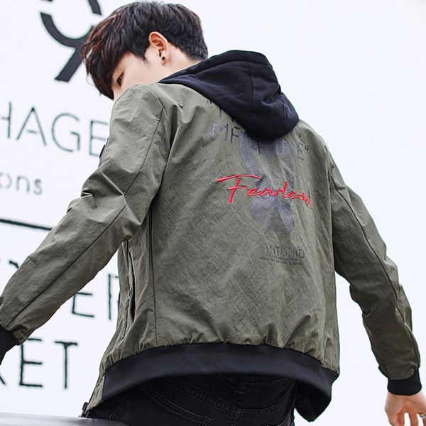 men's jackets men jacket with a hood 2021 arrival spring and autumn student slim male coat casual zipper teenager boy korean style j03, Black;brown
men's jackets men jacket with a hood 2021 arrival spring and autumn student slim male coat casual zipper teenager boy korean style j03, Black;brown