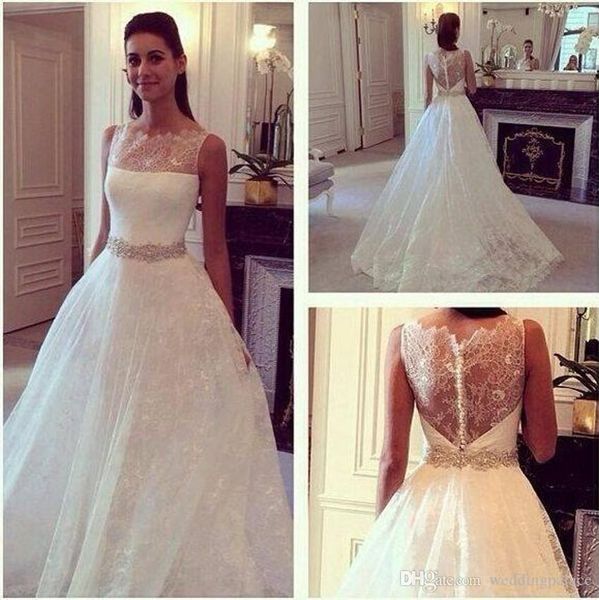 wedding dresses bridal gowns lace jewel neck shiny beaded sashes a line romantic white tulle vestido de novia
wedding dresses bridal gowns lace jewel neck shiny beaded sashes a line romantic white tulle vestido de novia