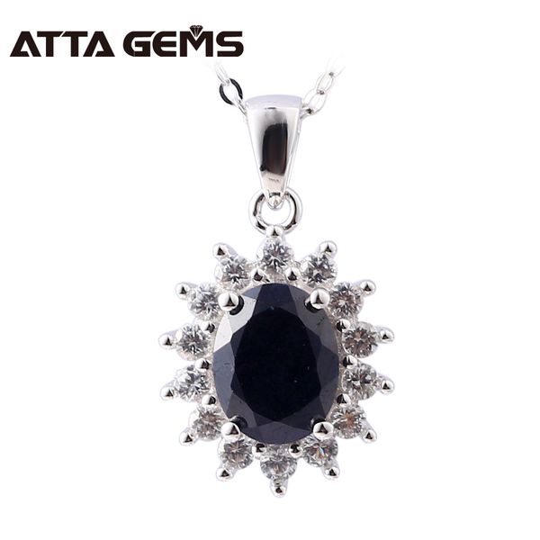natural black sapphire sterling silver pendant classic style silver pendant for women birthday party mother's day gifts
natural black sapphire sterling silver pendant classic style silver pendant for women birthday party mother's day gifts