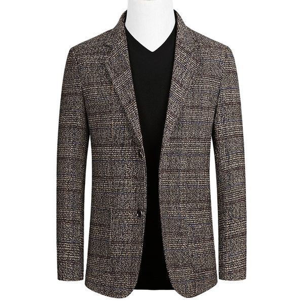 men's suits & blazers 2021 spring autumn korean style formal man elegant plaid jacket business blazer slim fit casual dress for men, White;black
men's suits & blazers 2021 spring autumn korean style formal man elegant plaid jacket business blazer slim fit casual dress for men, White;black