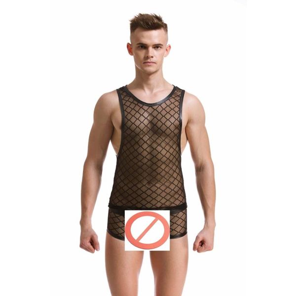 fashion brand black plaid fishnet man bodybuilding funny sheer tank +mens underwear boxers, White;black
fashion brand black plaid fishnet man bodybuilding funny sheer tank +mens underwear boxers, White;black