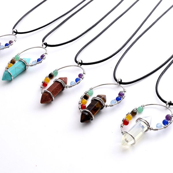natural stone pendant hexagon column conch yoga spirit pendant colorful stone single pendant, Silver
natural stone pendant hexagon column conch yoga spirit pendant colorful stone single pendant, Silver