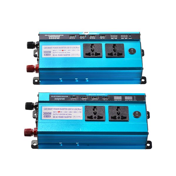 3000w инвертор dc 12v 24v 48v к ac 220v напряжение питания convertor трансформатор солнечной энергии инвертор двойной жк-дисплей 4usb
3000w инвертор dc 12v 24v 48v к ac 220v напряжение питания convertor трансформатор солнечной энергии инвертор двойной жк-дисплей 4usb
