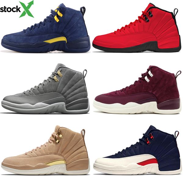 12 12s men basketball shoes michigan bulls college navy unc nyc vachetta tan dark grey bordeaux wings flu game taxi wool mens sport sneakers, Black
12 12s men basketball shoes michigan bulls college navy unc nyc vachetta tan dark grey bordeaux wings flu game taxi wool mens sport sneakers, Black