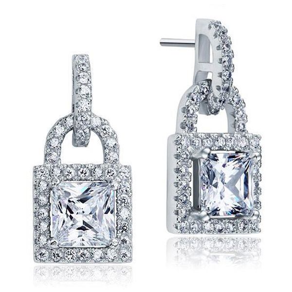 exquisite women earrings dangle chandelier created diamond dangle drop key lock sterling real solid 925 silver earrings
exquisite women earrings dangle chandelier created diamond dangle drop key lock sterling real solid 925 silver earrings