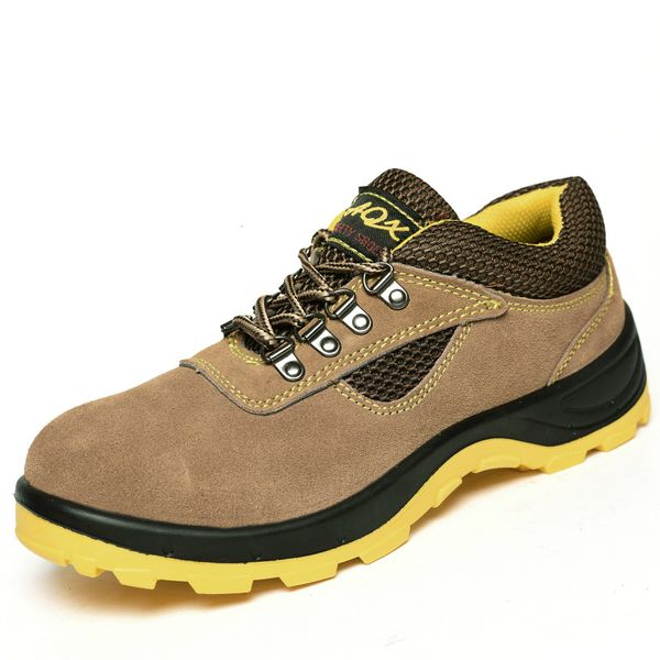 men large size breathable steel toe cap working safety shoes cow suede leather worker sneakers tooling security boots protection, Black
men large size breathable steel toe cap working safety shoes cow suede leather worker sneakers tooling security boots protection, Black