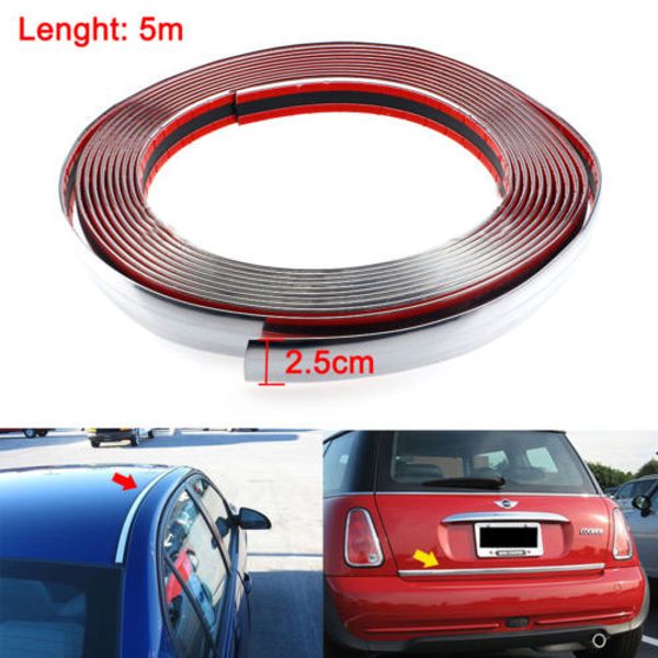 25mmx2m (6.5ft) chrome silver moulding line trim car bumper protector strip
25mmx2m (6.5ft) chrome silver moulding line trim car bumper protector strip