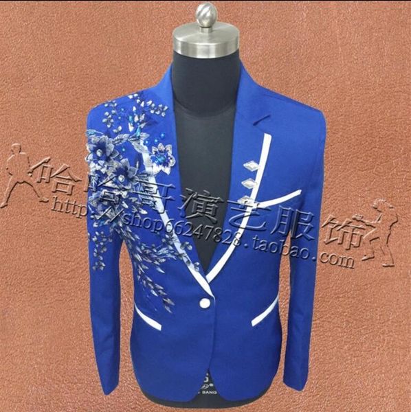 s-5xl 2017 new men's clothing fashion slim sequins studio groom wedding dress suit mc the host costume plus size costumes, White;black
s-5xl 2017 new men's clothing fashion slim sequins studio groom wedding dress suit mc the host costume plus size costumes, White;black