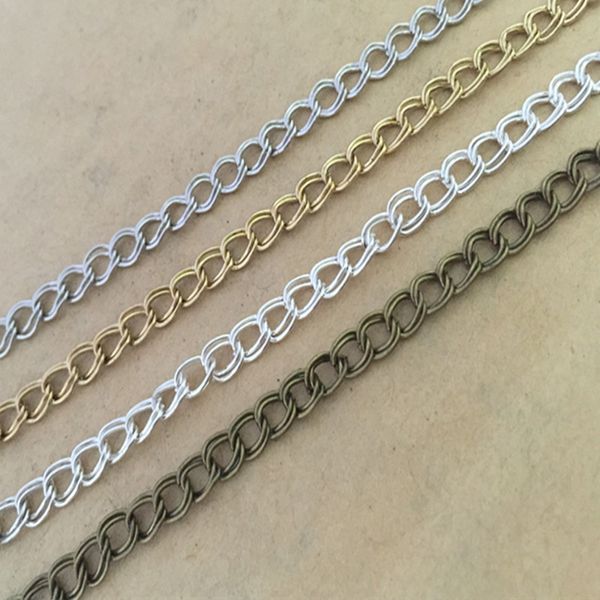 4mmx5mm (бронза / серебро / бледно золотой цвет / белый k) ожерелье цепи с застежкой омар аксессуары сеть 100шт / серия, Silver
4mmx5mm (бронза / серебро / бледно золотой цвет / белый k) ожерелье цепи с застежкой омар аксессуары сеть 100шт / серия, Silver