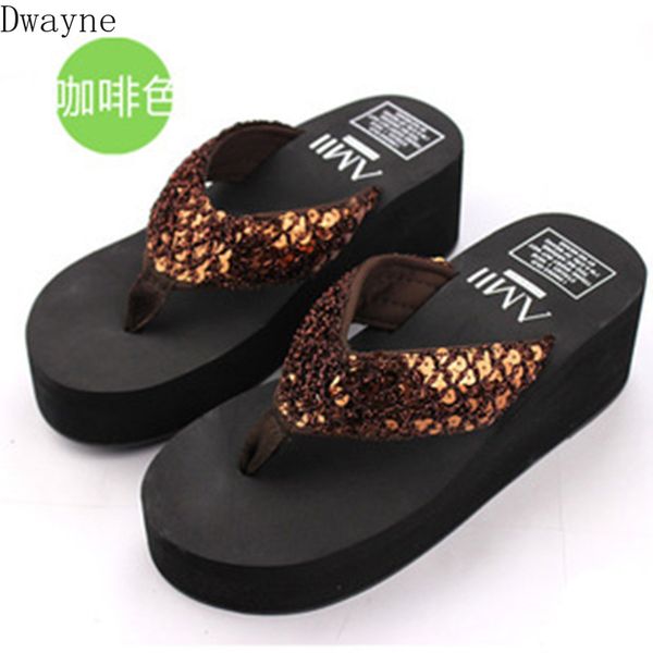 summer new cool sandals ladies large size flip-flops with thick sequins beach slip clip foot drag, Black
summer new cool sandals ladies large size flip-flops with thick sequins beach slip clip foot drag, Black
