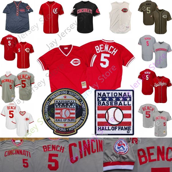 Cincinnati Johnny Bench Jersey Reds Hall Of Fame Home Away Cooperstown Flexbase Cool Base Pinstripe Camo Pink Button Pullover
Cincinnati Johnny Bench Jersey Reds Hall Of Fame Home Away Cooperstown Flexbase Cool Base Pinstripe Camo Pink Button Pullover