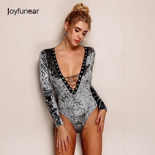 joyfunear womens velvet skinny long sleeve elegant jumpsuit romper ladies front plunge lace up bodysuit velvet leotard, Black;white
joyfunear womens velvet skinny long sleeve elegant jumpsuit romper ladies front plunge lace up bodysuit velvet leotard, Black;white