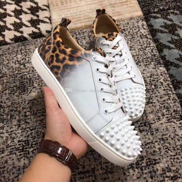 perfect gradient leopard sneaker shoes mens womens red bottom sneakers patent leather flats with outdoor skateboarding shoes with box, Black
perfect gradient leopard sneaker shoes mens womens red bottom sneakers patent leather flats with outdoor skateboarding shoes with box, Black