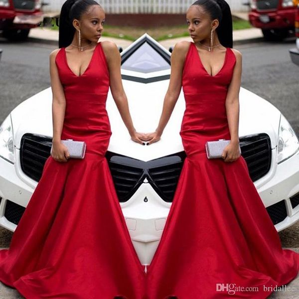 red mermaid prom dresses long simple satin halter v-neck black girls backless formal evening wear gowns vestidos largos ogstuff
red mermaid prom dresses long simple satin halter v-neck black girls backless formal evening wear gowns vestidos largos ogstuff