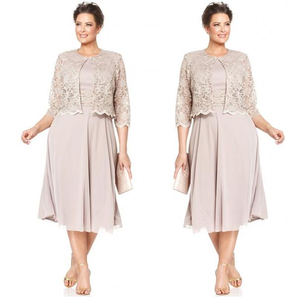 custom made plus size dresses mother bride short formal gowns tea length chiffon wedding party dress with 3/4 long sleeves lace jacket, Black;red
custom made plus size dresses mother bride short formal gowns tea length chiffon wedding party dress with 3/4 long sleeves lace jacket, Black;red