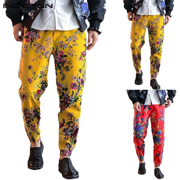 incerun 2019 floral print pants men cotton linen chinese style joggers slim fit trousers men streetwear fashion casual pants 5xl, Black
incerun 2019 floral print pants men cotton linen chinese style joggers slim fit trousers men streetwear fashion casual pants 5xl, Black