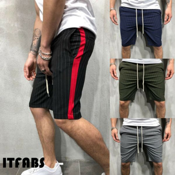men's shorts fashion summer mens slim fit casual cotton stripe short sport men striped clothing, White;black
men's shorts fashion summer mens slim fit casual cotton stripe short sport men striped clothing, White;black