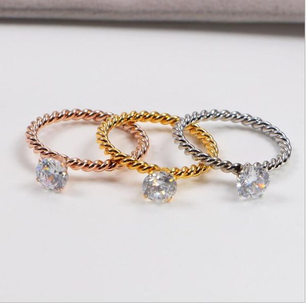 korean version of diamond inlaid thin bone knot ring, 18k rose gold twist joint ring, single diamond ring, female, Silver
korean version of diamond inlaid thin bone knot ring, 18k rose gold twist joint ring, single diamond ring, female, Silver