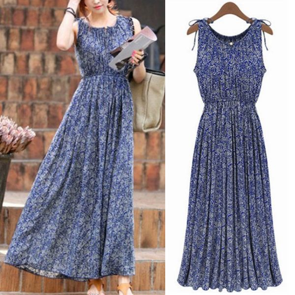 selling womens sleeveless floral loose long dress casual bohemian skirt beach dress, White
selling womens sleeveless floral loose long dress casual bohemian skirt beach dress, White