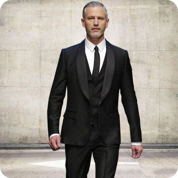 black men suits for wedding suit shawl lapel custom tuxedos slim fit groom wear prom blazer man costume homme 3pieces jacket+pants+vest, Black;gray
black men suits for wedding suit shawl lapel custom tuxedos slim fit groom wear prom blazer man costume homme 3pieces jacket+pants+vest, Black;gray