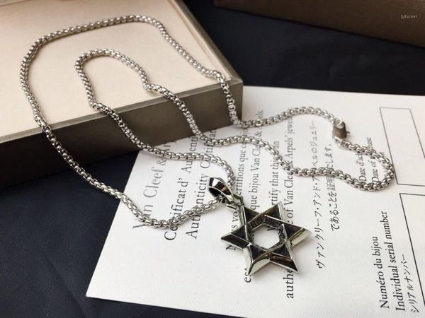 гексаграмма ожерелье ожерелье мужчин и женщин ювелирные изделия christmas party gift длина цепи 65cm1, Silver
гексаграмма ожерелье ожерелье мужчин и женщин ювелирные изделия christmas party gift длина цепи 65cm1, Silver