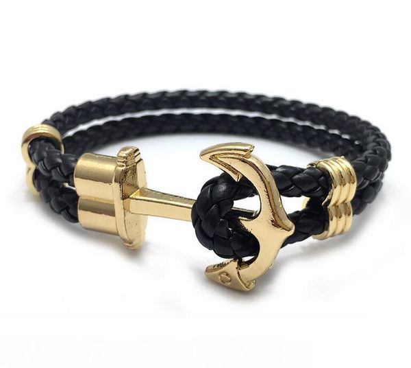 weave leather bracelets handmade designer bracelets women men luxury charm silver anchor bracelets magnet man bangles hand-knit fee ship, Golden;silver
weave leather bracelets handmade designer bracelets women men luxury charm silver anchor bracelets magnet man bangles hand-knit fee ship, Golden;silver