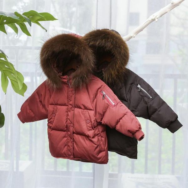 2020 winter children's thicker warm hooded down coat 90% white duck down real fur collar jacket modis kids overcoat y1797, Blue;gray
2020 winter children's thicker warm hooded down coat 90% white duck down real fur collar jacket modis kids overcoat y1797, Blue;gray
