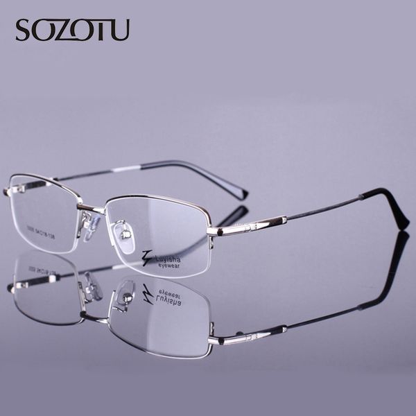 sozotu optical eyeglasses frame men computer eye glasses spectacle frame for male transparent clear lens armacao de yq101, Black
sozotu optical eyeglasses frame men computer eye glasses spectacle frame for male transparent clear lens armacao de yq101, Black